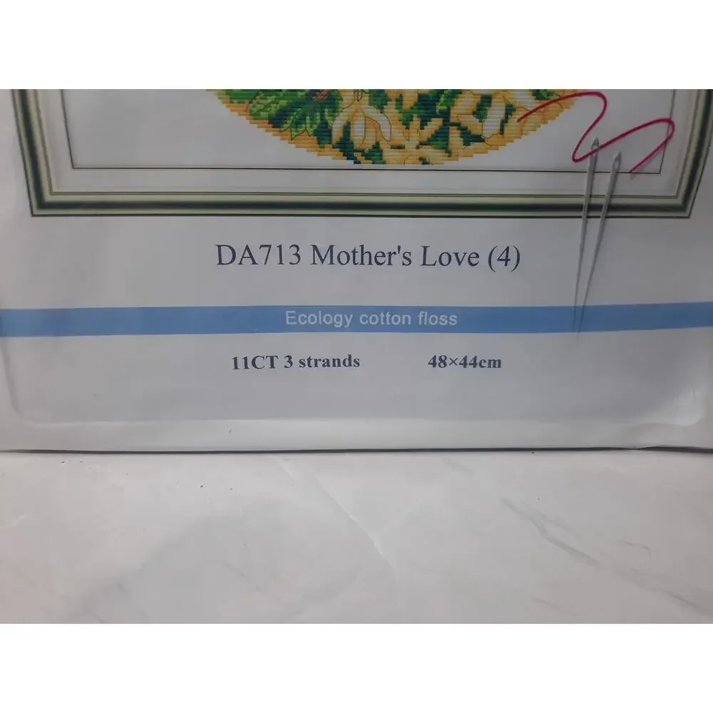 Captain Crafts Pre Printed Cross Stitch Kit DA713 Mother's Love Bluebirds
